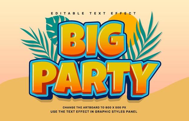 Summer editable text effect template