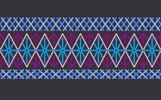 geométrico étnico oriental, rayas diagonales de ikat, diseño tradicional de patrones sin fisuras en zigzag. patrón de tela lahu. patrón de tela para camisa. vector