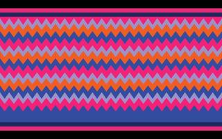 tela bordada en tono rosa, geométrico étnico oriental, rayas diagonales ikat, diseño tradicional en zigzag sin costuras. patrón de tela lahu. patrón de tela para camisa. vector