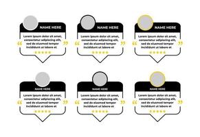 Testimonial Speech bubble concept design. Customer feedback template for graphic, application, website and UI design. vector