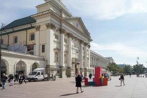 Warsaw, Poland, 2014. A view of the Old Market Square in Warsaw photo