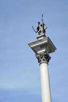 Warsaw, Poland, 2014. Zygmunts Column in the Old Town Market Square in Warsaw photo