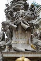 Vienna, Austria, 2014. Partial view of the Plague Column on the Graben in Vienna photo