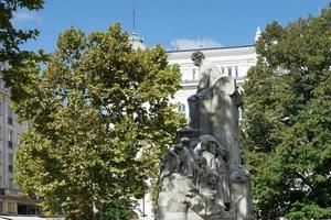 Budapest, Hungary, 2014. Statue of Mihaly Vorosmarty in Budapest photo