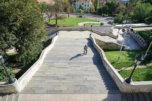 budapest, hungría, 2014. vista desde el bastión de los pescadores budapest foto