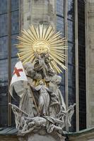 Vienna. Austria, 2014. Statue at St Stephens Cathedral in Vienna photo