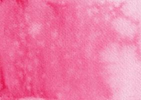 Pink Water Colour Background, Hand Painted Watercolor Paper Texture photo