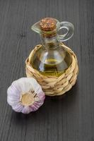 Garlic with oil photo