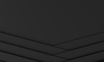 Minimalist clean copy space black background in stacked layers. abstract background. 3d rendering. photo