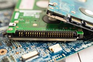 micro circuit main board computer electronic technology, hardware, mobile phone, upgrade, cleaning concept. photo