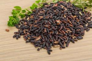 Wild black and brown rice photo