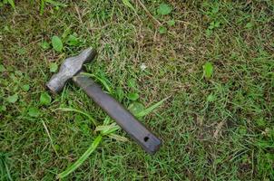 the hammer is alone. construction tools, minimalism photo