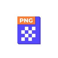 PNG file icon, Portable Network Graphics vector