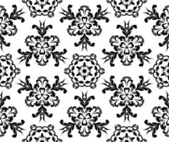 Retro damask design template on white backdrop. Abstract elegant background. Nature background. Decorative print. Abstract texture. White background. Design template. vector