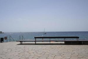 Quiet moment at the Costa Brava coastline in Spain photo