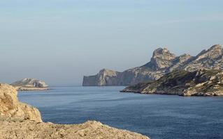 Coastal landscape outside of Marseille, France photo