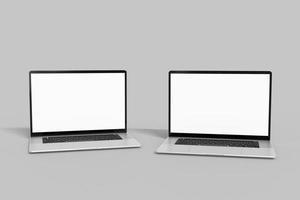 Laptop Screen Blank Mockup photo