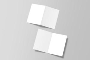 A5 Bifold Brochure Blank Mockup photo