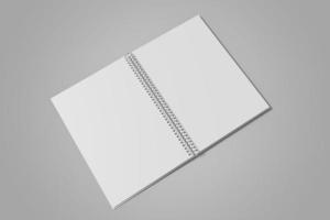 A5 Spiral Notebook Blank Mockup photo