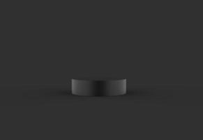 Empty podium studio background for product display with copy space. photo