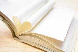 Heart book of shape photo