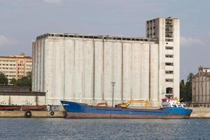 Silos in port photo