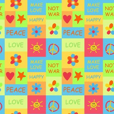 Vector bright hippie pattern