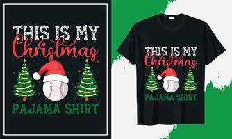 impresión de vector de diseño de camiseta de navidad