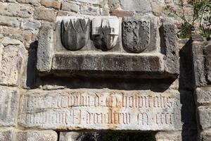 símbolos de caballero en el castillo de bodrum foto