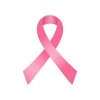 Pink breast cancer company ribbon. vector