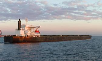 Cargo Ship in sea photo