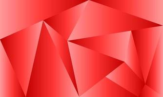 Illustration triangle shape geometry red tone on rectangle background. vector