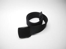 black belt isolated on a white background photo
