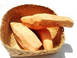 sweet potato isolated on a white background photo