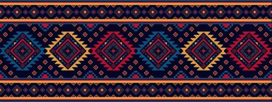 Ikat ethnic Hungarian polish folk pattern design. Aztec fabric carpet boho mandalas textile decor wallpaper. Tribal native motif flower traditional embroidery vector illustrated