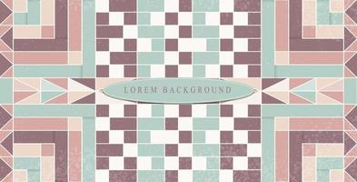 rectangle abstract retro style chess motif bakcground design vector