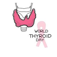 World thyroid day vector illustration