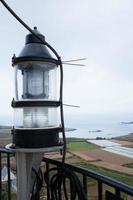 Aerial view of the coast from the lighthouse. Batz island, Brittany photo