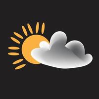 Forecast cloud Icon vector