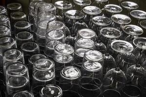 Crystal wine glasses photo