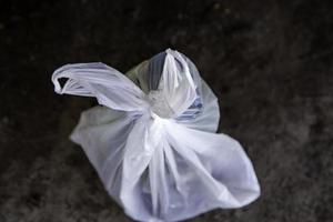 Plastic garbage bag photo