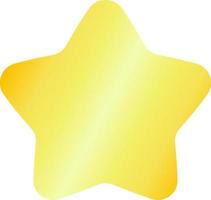 Smooth golden star vector