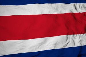 Costa Rican flag in 3D rendering photo