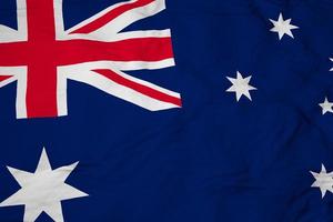 Australian flag in 3D rendering photo