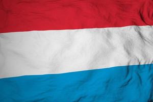Flag of Luxembourg in 3D rendering photo