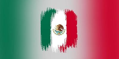 mexico flag brush effect photo