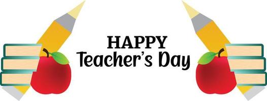 Teacher's Day Free Vector Illustration