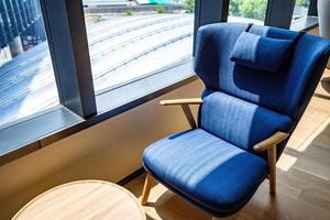Area of Co-Working Space on social distancing with a luxury comfortable design for work as free and relax at True digital park , Thailand. Concept of creative cooperates workspace. photo
