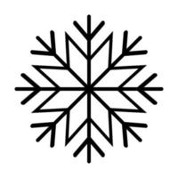 Snowflake icon vector sign symbol