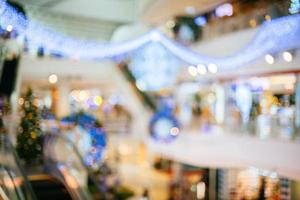 Blur christmas holidays banner, tree, bokeh background. photo